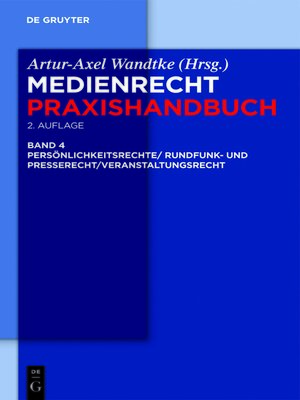 cover image of Rundfunk- und Presserecht/Veranstaltungsrecht/Schutz von Persönlichkeitsrechten